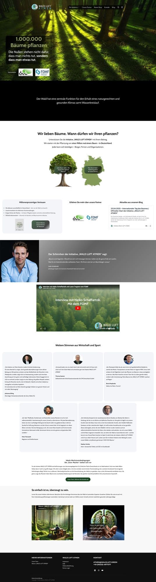 Startseite der alten WordPress-Installation